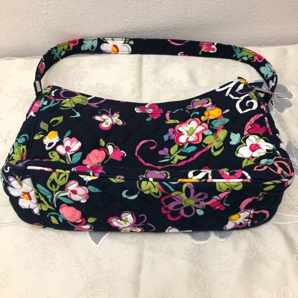 Vera Bradley Small Shoulder Purse Top Zipper Closure - Picture 7 of 9